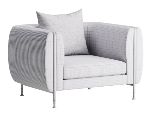 ARMCHAIR BARLOW Modelo 3D