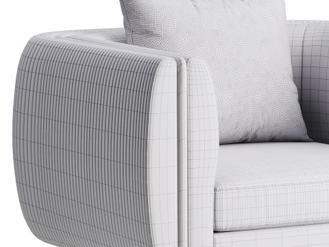 ARMCHAIR BARLOW Modelo 3D
