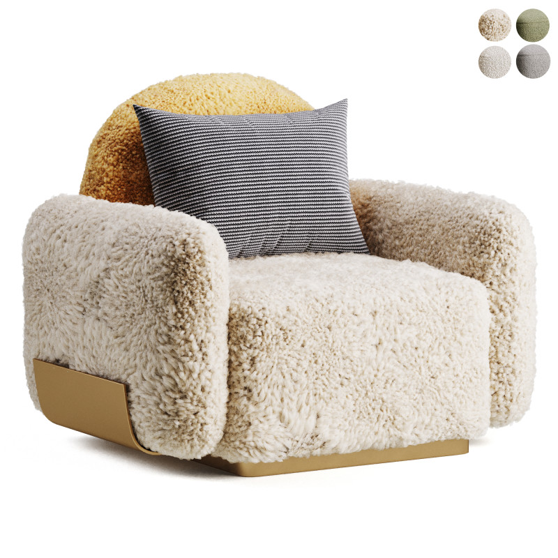 ARMCHAIR HANDY 3D Model .c4d .max .obj .3ds .fbx .stl .blend