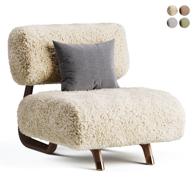 ARMCHAIR Lewis 3Dモデル .c4d .max .obj .3ds .fbx .stl .blend 
