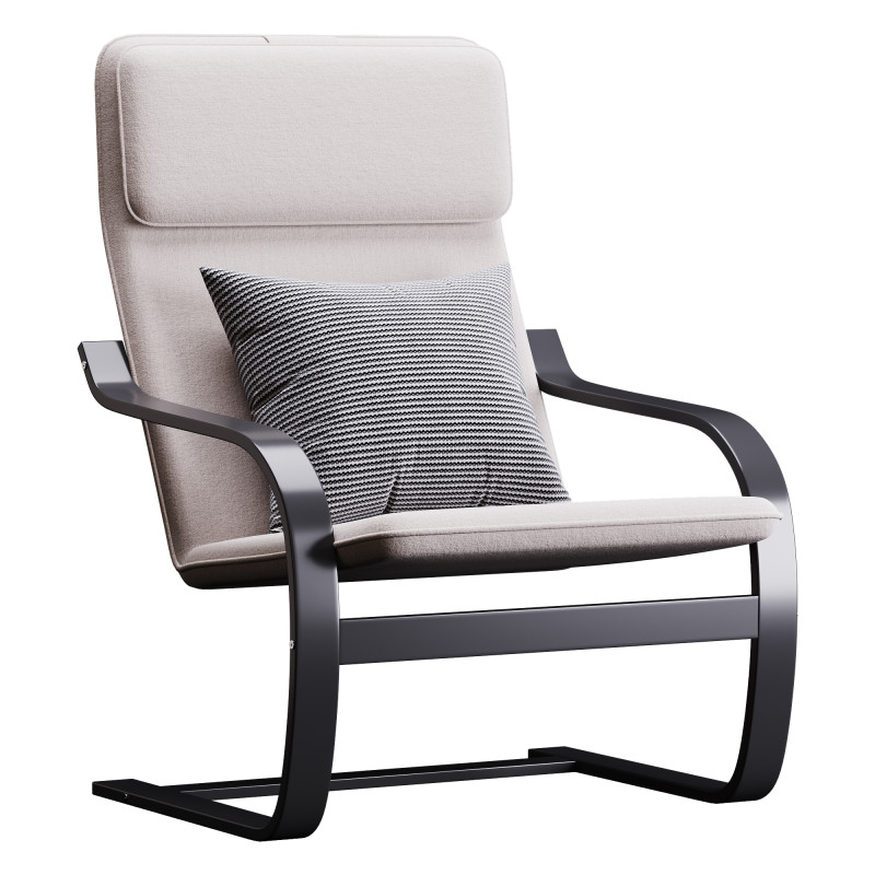 Armchair Mius Fabric Velutto 06 Modèle 3D .c4d .max .obj .3ds .fbx .stl .blend