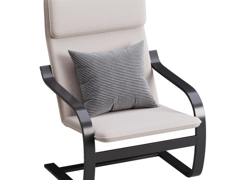 Armchair Mius Fabric Velutto 06 Modèle 3D