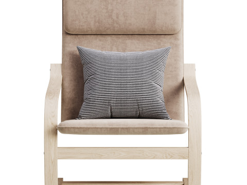 Armchair Mius Fabric Velutto 06 Modèle 3D