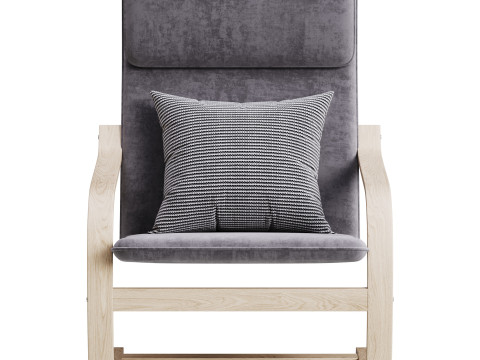 Armchair Mius Fabric Velutto 06 Modèle 3D