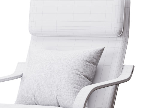 Armchair Mius Fabric Velutto 06 Modèle 3D
