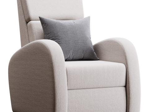 Armchair Seymar Fabric Velutto 01 Modelo 3D