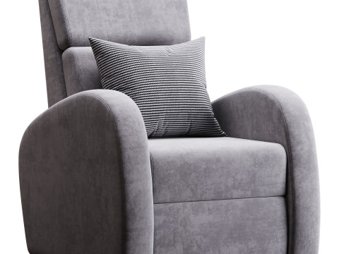 Armchair Seymar Fabric Velutto 01 Modelo 3D