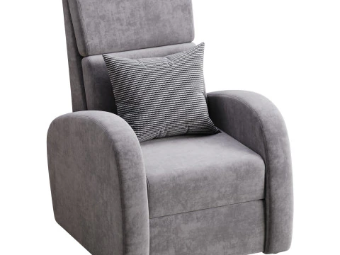 Armchair Seymar Fabric Velutto 01 3D Model