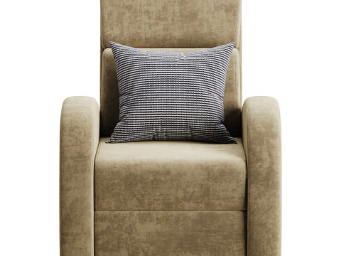 Armchair Seymar Fabric Velutto 01 3D Model