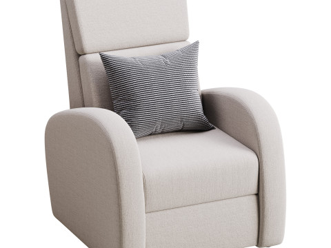 Armchair Seymar Fabric Velutto 01 Modelo 3D