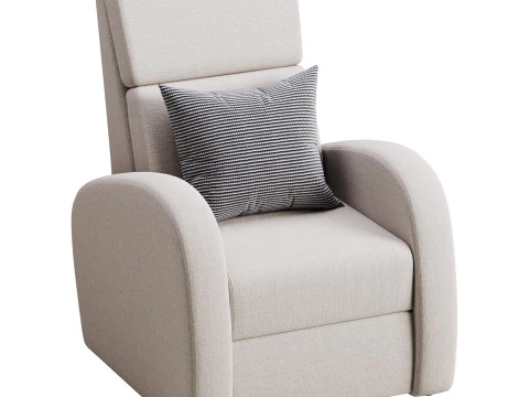 Armchair Seymar Fabric Velutto 01 3D Model