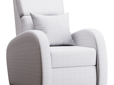 Armchair Seymar Fabric Velutto 01 Modelo 3D