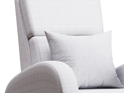 Armchair Seymar Fabric Velutto 01 Modelo 3D