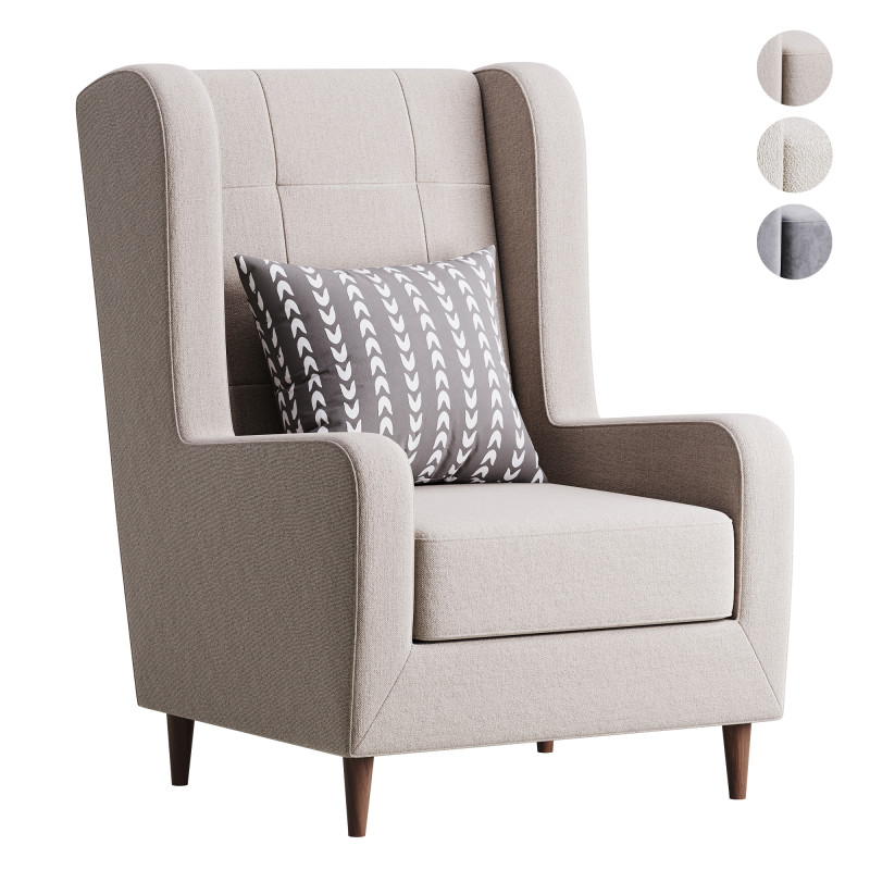 Baker chair 3D मॉडल .c4d .max .obj .3ds .fbx .stl .blend