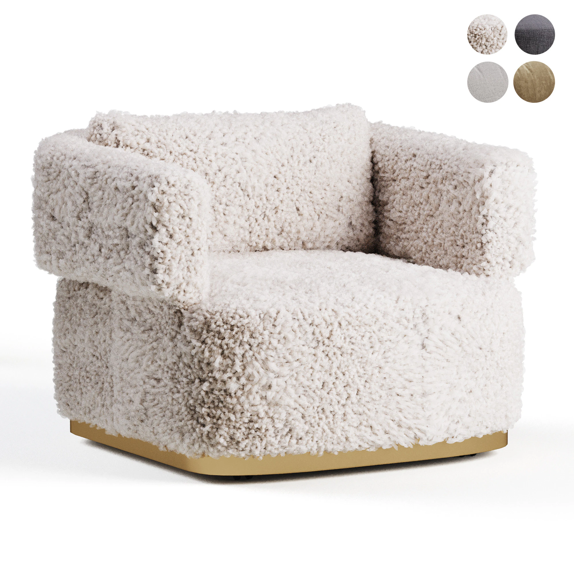 Bellamy Swivel Chair 3D Model .c4d .max .obj .3ds .fbx .stl .blend 