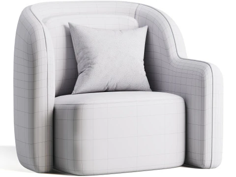 Chair Barrier Right 3D Model