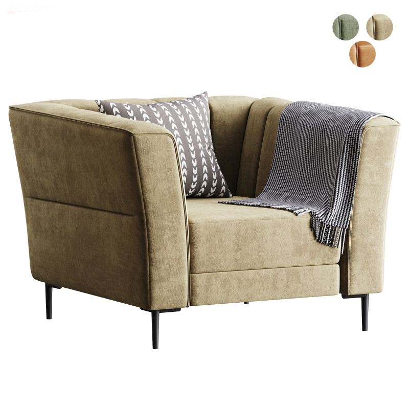 Crystal Power Recliner Chair 3D Модель .c4d .max .obj .3ds .fbx .stl .blend