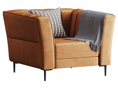 Crystal Power Recliner Chair 3D Модель