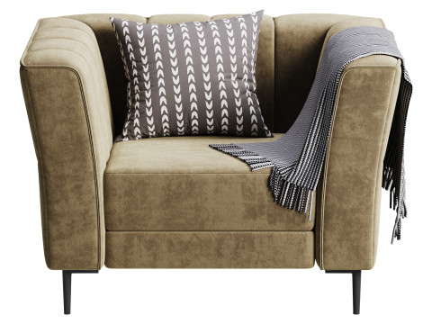 Crystal Power Recliner Chair 3D Модель