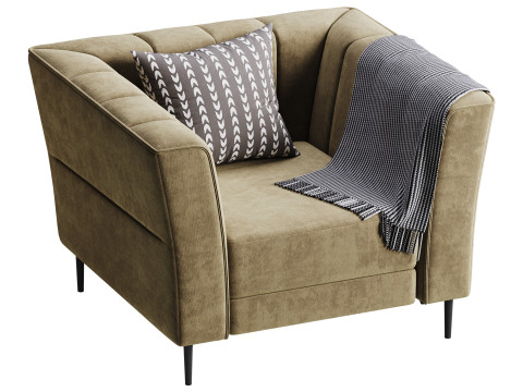Crystal Power Recliner Chair 3D Модель