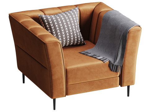 Crystal Power Recliner Chair 3D Модель