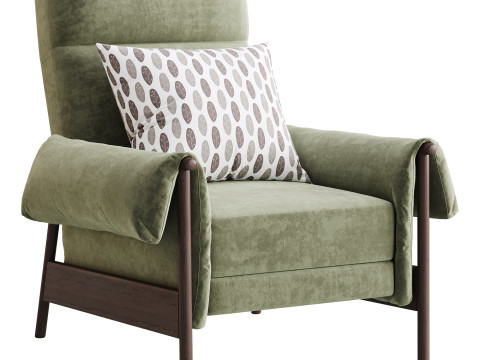 Dean Performance Fabric Recliner Armchair 3D 모델