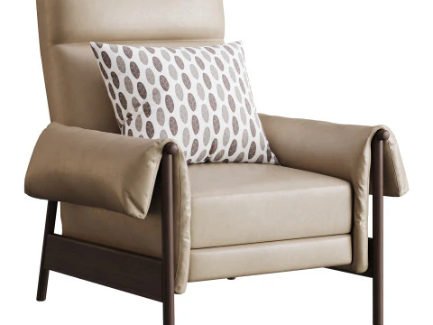 Dean Performance Fabric Recliner Armchair 3D Model