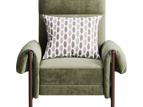 Dean Performance Fabric Recliner Armchair 3D 모델