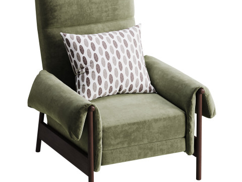 Dean Performance Fabric Recliner Armchair 3D 모델