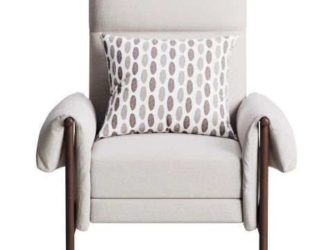 Dean Performance Fabric Recliner Armchair 3D Model