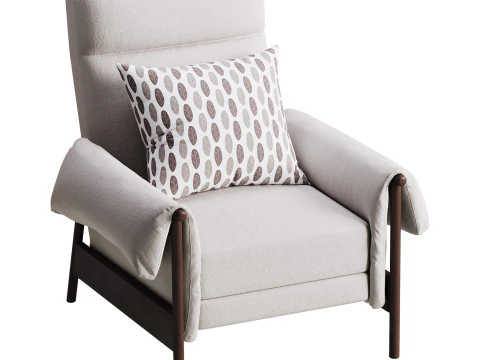 Dean Performance Fabric Recliner Armchair 3D Model