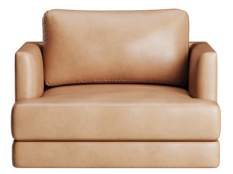 Sedia Haven in Pelle da una Piazza e Mezza Modello 3D