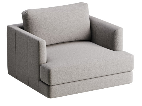 Haven Leather Chair and a Half 3D Model