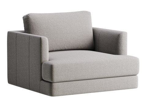 Haven Leather Chair and a Half 3D Model