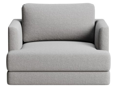 Haven Leather Chair and a Half 3D Model