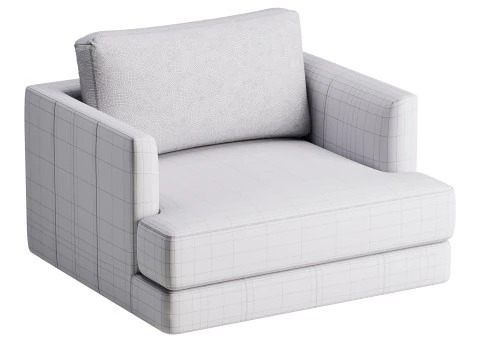 Sedia Haven in Pelle da una Piazza e Mezza Modello 3D