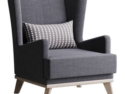 Hoff Ludwig Armchair 3D Model