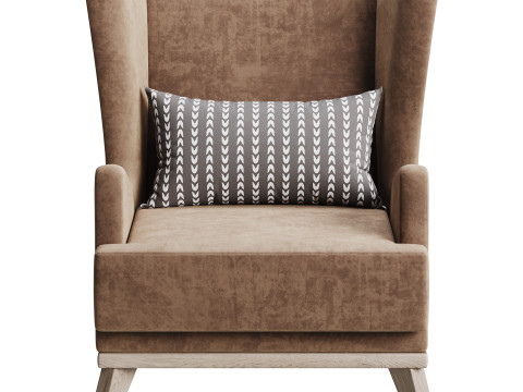 Hoff Ludwig Armchair 3D Model