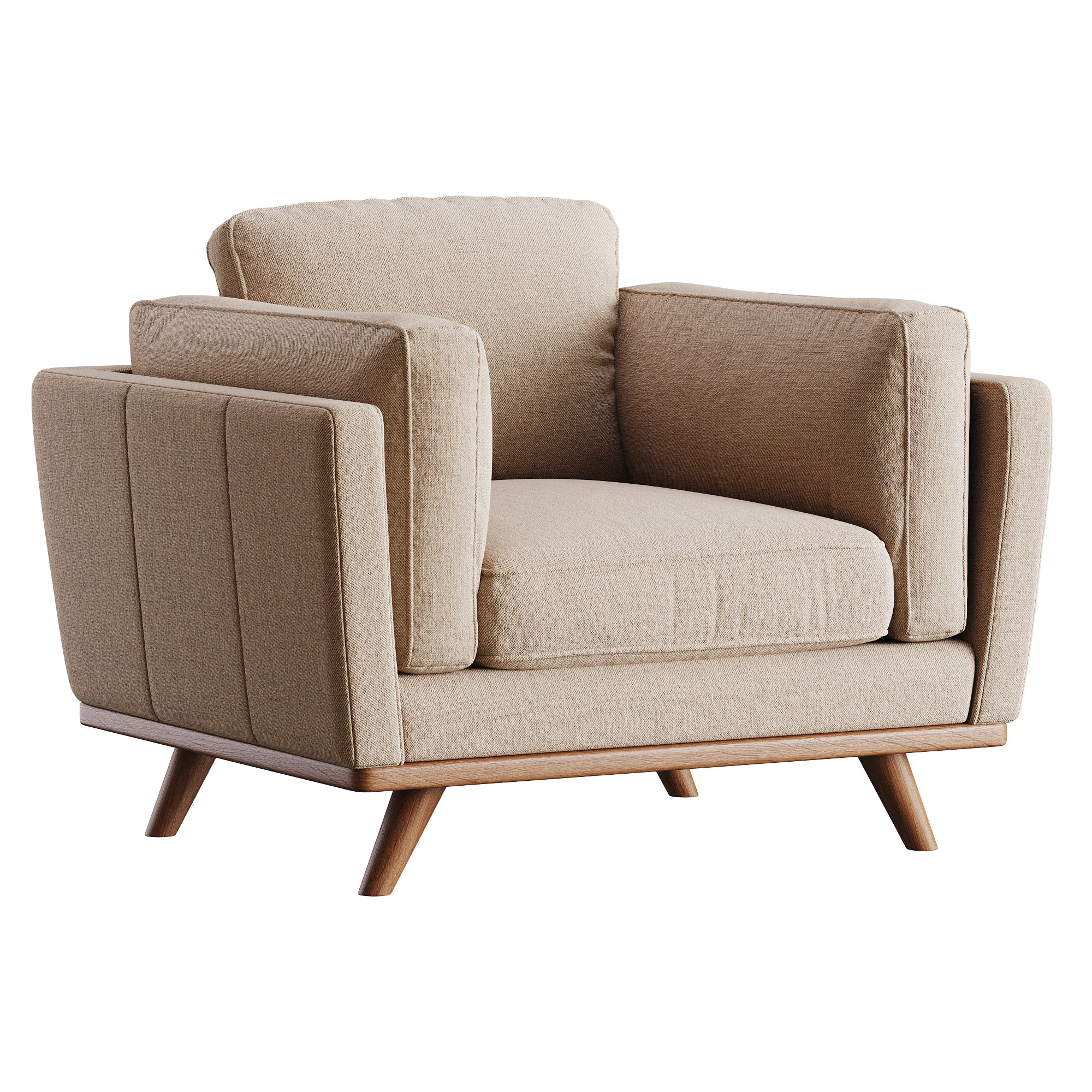Kerrigan Armchair 3D Model .c4d .max .obj .3ds .fbx .stl .blend 