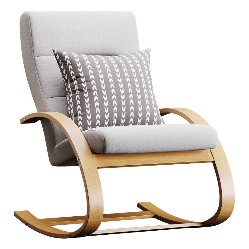 Krosbi Rocking Chair 3Dモデル .c4d .max .obj .3ds .fbx .stl .blend 