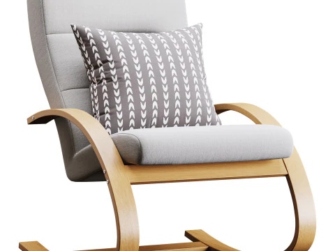 Cadeira de balan&ccedil;o Krosbi Modelo 3D