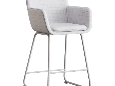 Tabouret de comptoir Lawrence Modèle 3D