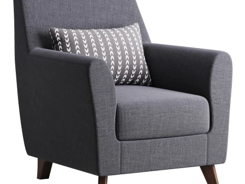 Poltroncina Nuberi Modello 3D