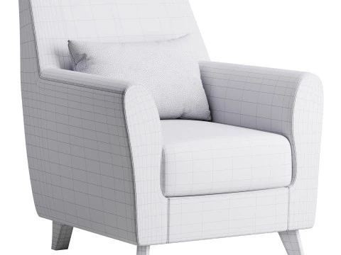 Poltroncina Nuberi Modello 3D