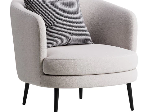 Sedia Slipper Viv Modello 3D