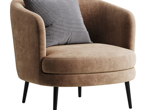 Sedia Slipper Viv Modello 3D