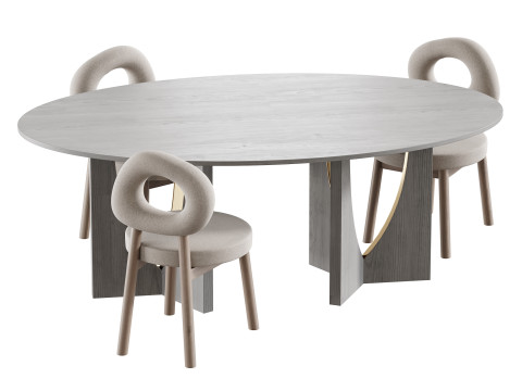 INWOOD table Modelo 3D