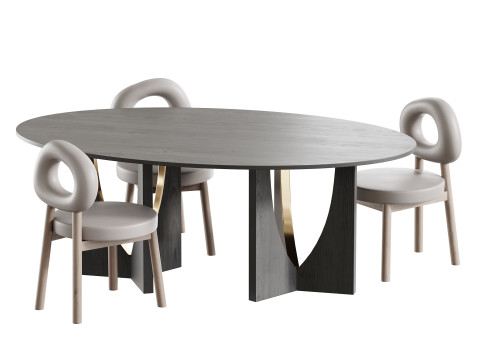 INWOOD table Modelo 3D