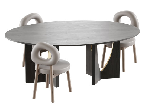 INWOOD table Modelo 3D