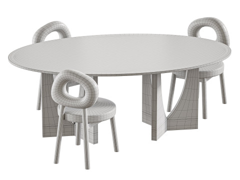 INWOOD table Modelo 3D